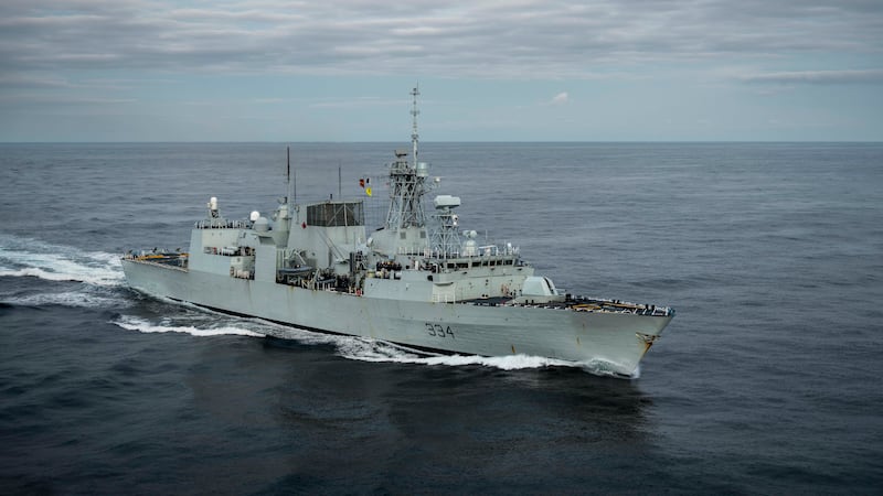 Canadian warship undeterred by North Korean warning as Pacific drills continue