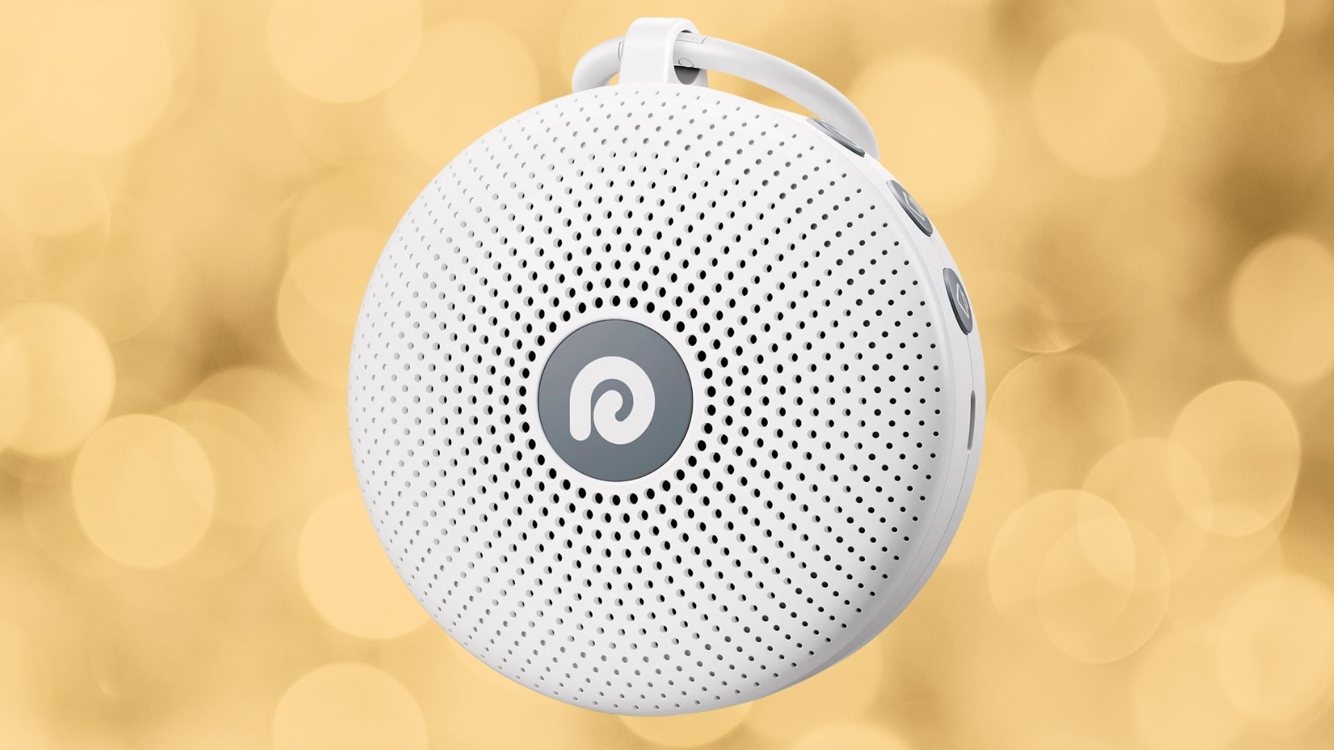A Dreamegg Sound Machine on a yellow background.