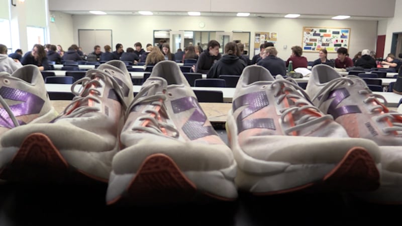 ‘Everything adds up’: Recent high school grads give away 120 pairs of running shoes