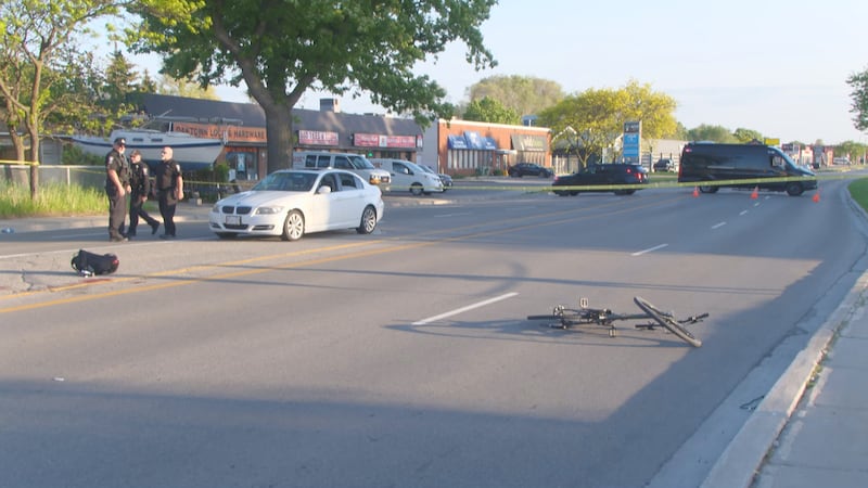 Cyclist taken to hospital after being struck by car in Oakville
