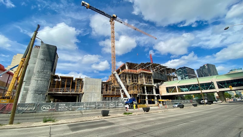 Portage Place demolition and construction