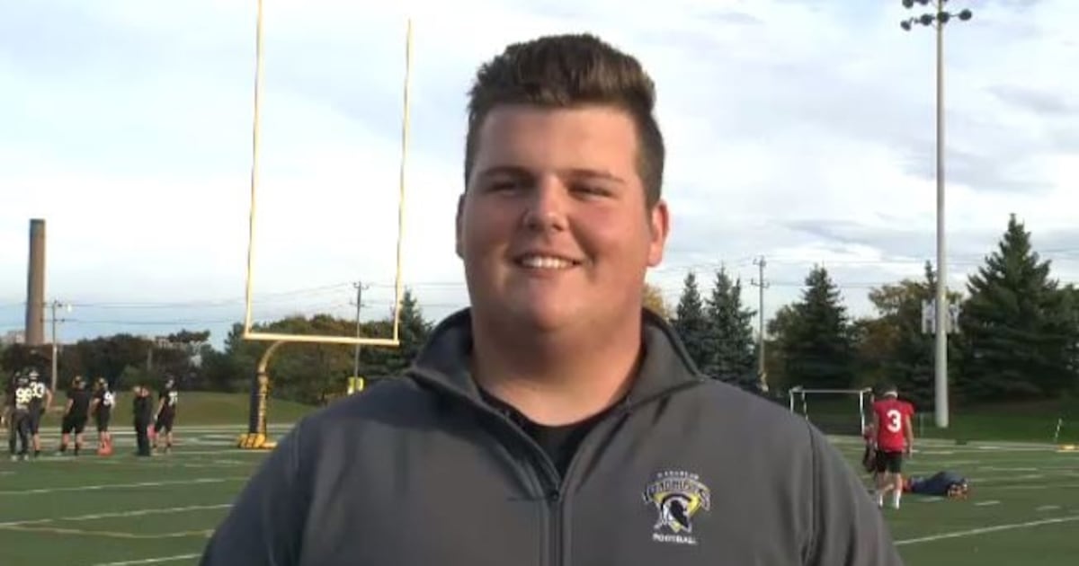 Carson Riley Waterloo Big addition for Waterloo Warriors football team