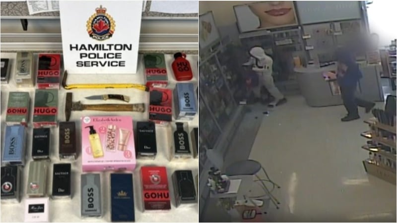 Arrests made in smash-and-grab style robberies targeting high-end perfumes at Hamilton Shoppers Drug Mart locations