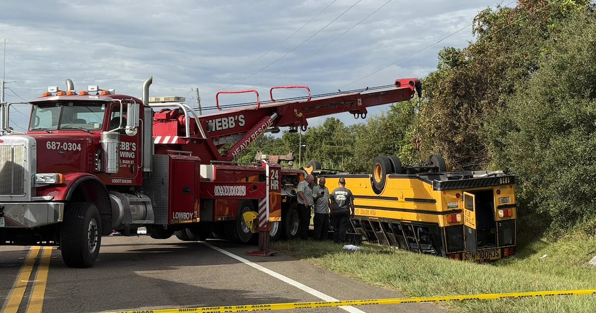 2 people killed, including a student, after Florida school bus rolls over in crash, sheriff says - CTV News
