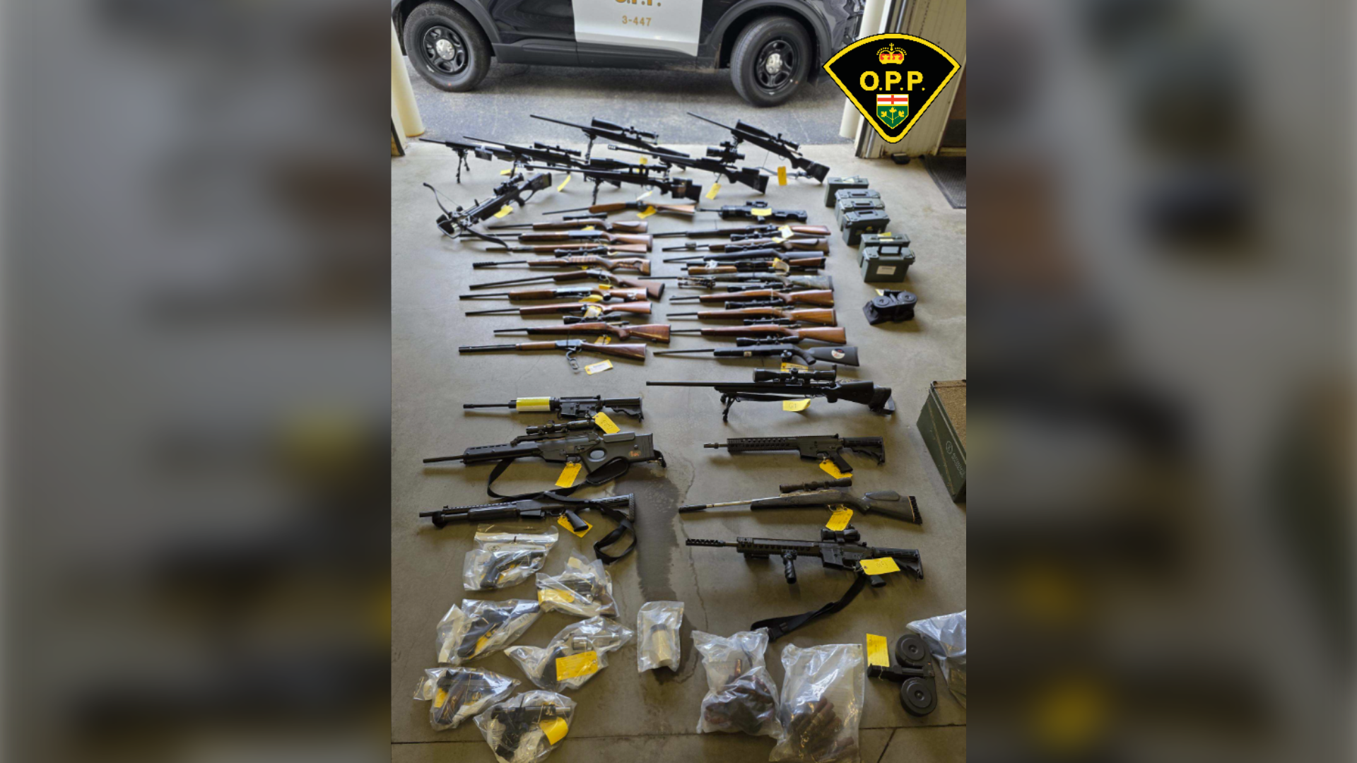 Two Leeds County men face more than 80 gun-related charges; one also charge