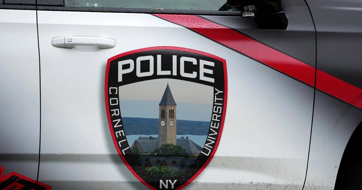 Cornell building is sprayed with graffiti blasting school's response to ...