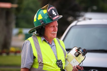 Clem Fairclough is pictured responding to a call. (Courtesy of Brian Taylor)