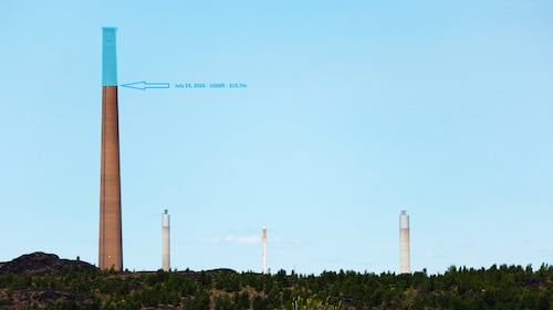 Sudbury’s Superstack ‘getting shorter day by day’