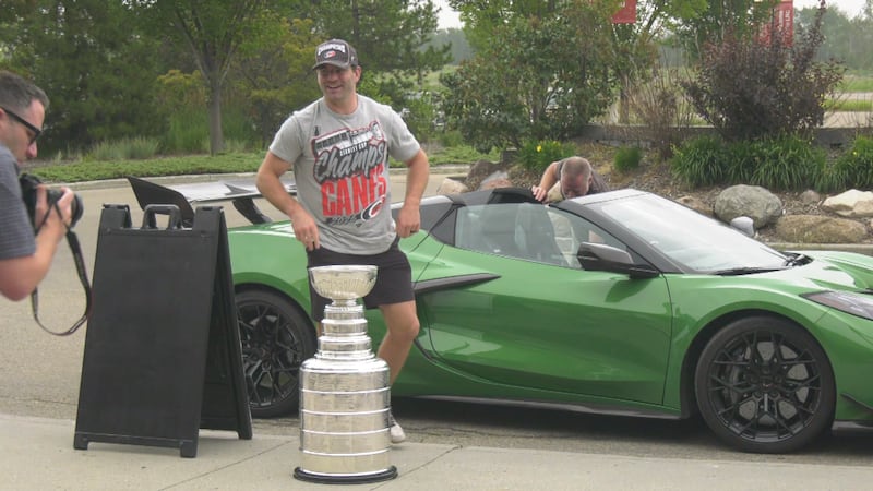 Champion Martinook shares Stanley Cup with hometown Leduc