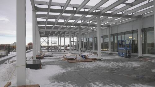 King Thunderbird Centre, or okimaw peyesew kamik by its Cree name, officially opens to replace old Boyle Street Community Services home base on Dec. 15, 2025. (Jeremy Thompson/CTV News Edmonton)