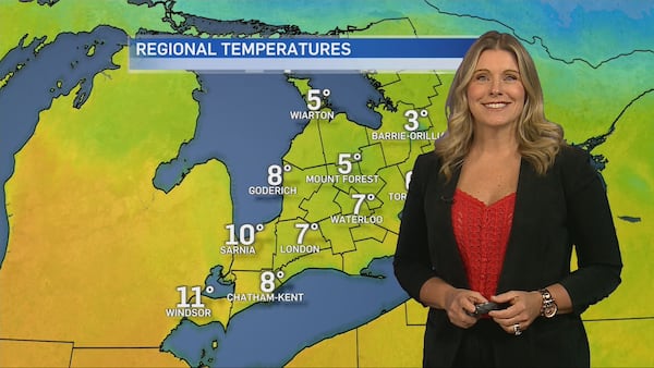 Mild temperatures stick around in London ahead of rain and possible thunderstorms
