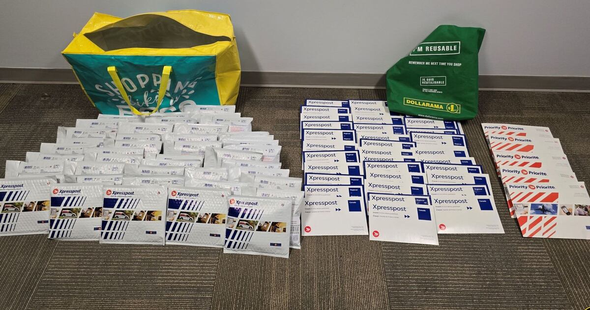 Project Bionic Opp Project BIONIC: OPP seize 86 packages of drugs at Canada Post location ...
