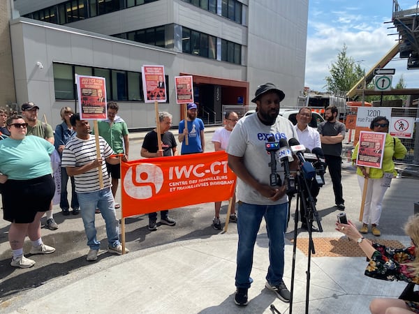 Laid off Amazon workers rally in Quebec, say some still waiting for severance pay