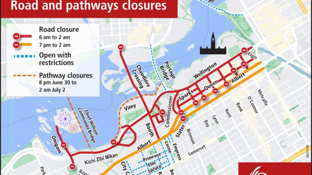 Dfd Sub Process Canada Day in Ottawa: Road closures and OC Transpo plans for July 1