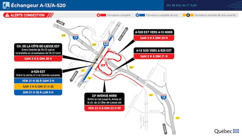 Closure near Highway 13, 520 interchange expected this weekend