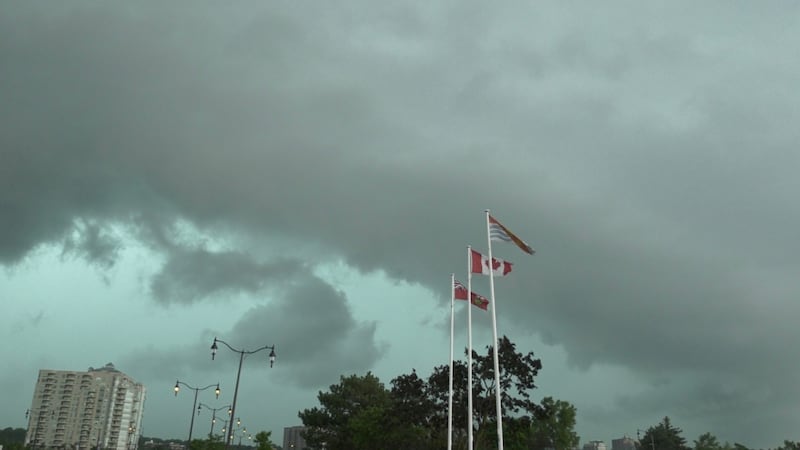Environment Canada alerts of toonie-sized hail and winds up to 90 km/h