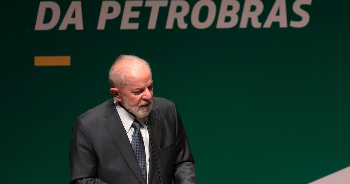 Brazil's President Luiz Inacio Lula da Silva speaks during the inauguration ceremony for the new president of the state-run oil company Petrobras, in Rio de Janeiro, Brazil, June 19, 2024. (AP Photo/Bruna Prado)