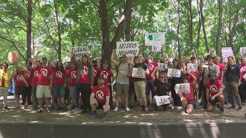 Montreal video game developers protest recent Microsoft layoffs