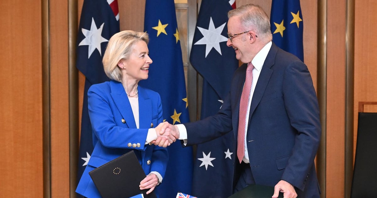 EU and Australia agree on text of free trade pact and announce a new ...