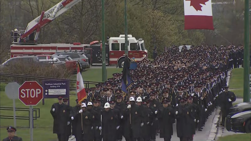 LIVE @ 10:30: Funeral for Ontario police officer killed in Highway 401 crash today