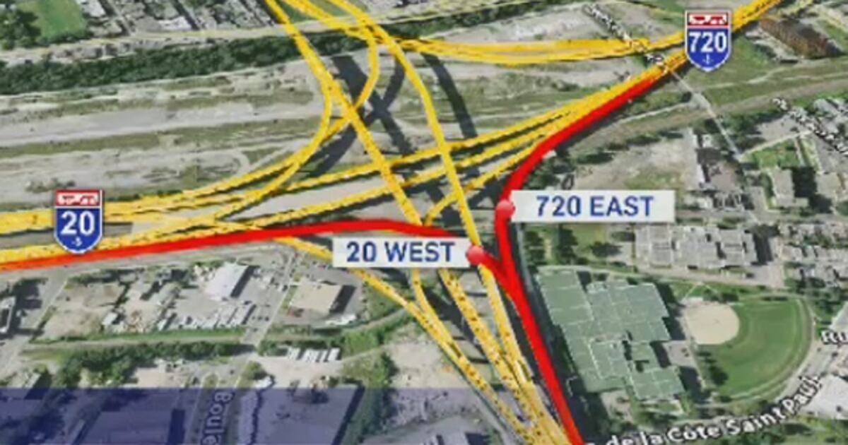 Turcot Interchange Map Turcot Interchange exits closed for two months
