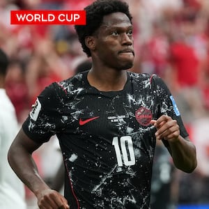 Jonathan David scores historic hat trick for Canada to take 6-0 lead over Qatar