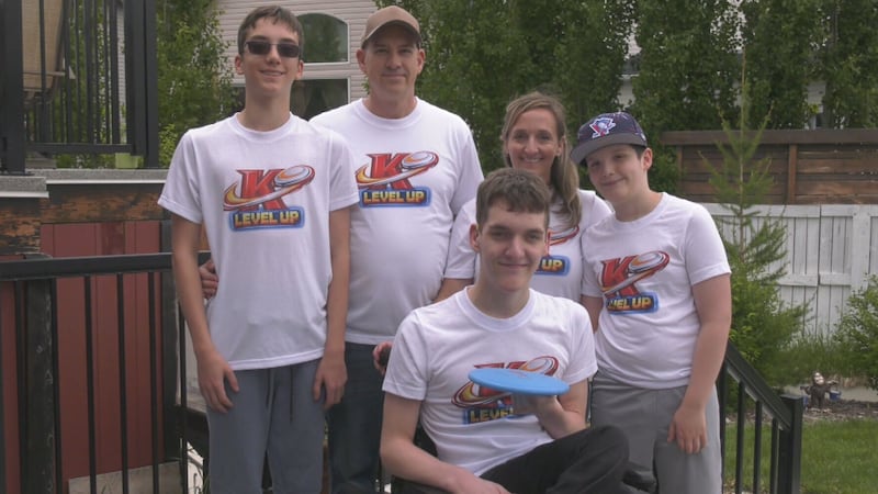 Calgary teen sets frisbee throw record, raises money for Cerebral Palsy Kids and Families