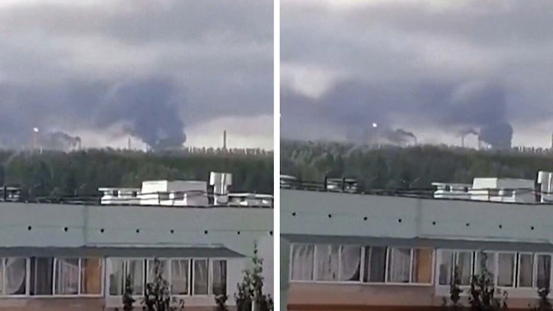 Ukrainian drone attack on an oil hub deep inside Russia kills 13, officials say