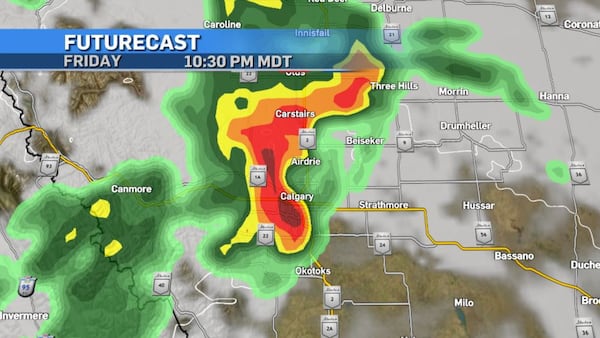 Calgary in path of severe thunderstorms Friday night