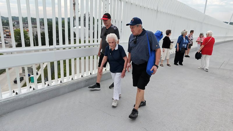 102-year-old woman walks Gordie Howe Bridge, stroking it off her bucket list