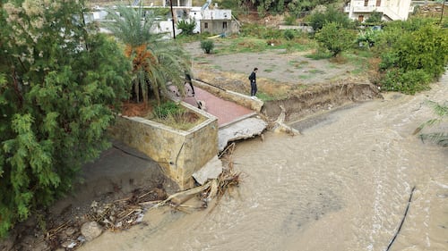 Storms, flooding cause chaos on Greek holiday island of Crete