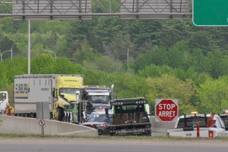 Two people die in crash involving transport truck: Fredericton police