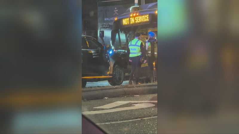 Truck and bus collide head-on in Delta, B.C.