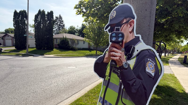 ‘Cutout cops’ keep an eye on Barrie roads