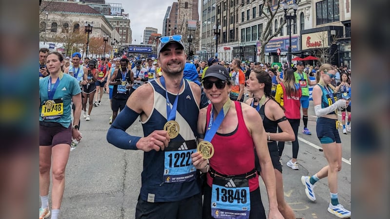 Surprise of a lifetime: Windsor, Ont. wife surprises husband with dual Boston Marathon qualifications