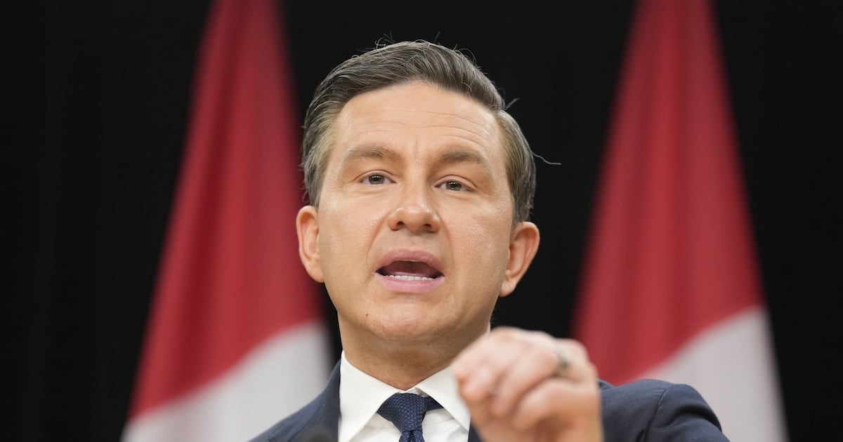 Photo: ctvnews.ca Conservative leader Pierre Poilievre speaks during a news conference in Ottawa, Thursday, June 25, 2026