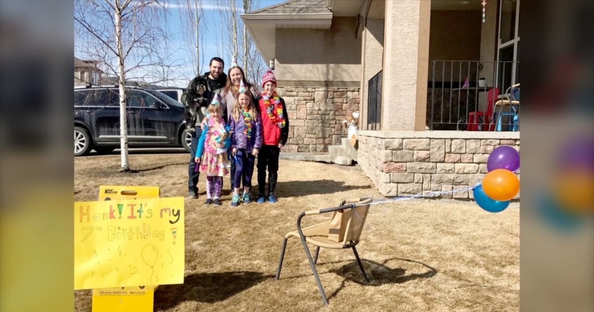 Saying 'happy birthday' through social distancing