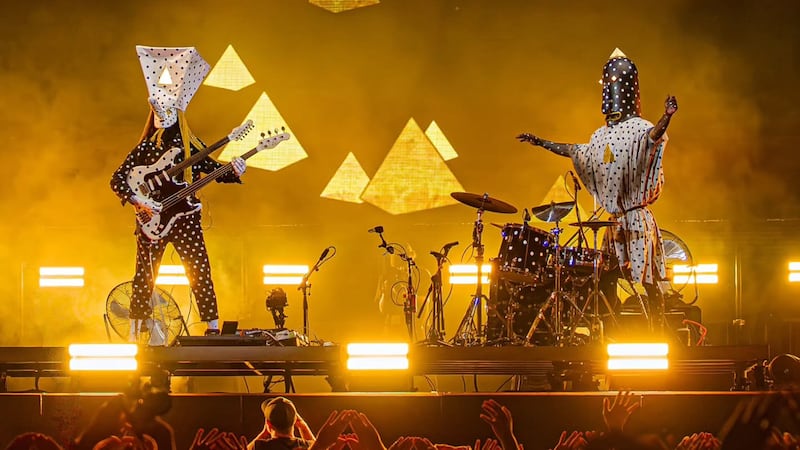 ‘Welcome to the world of weird, freaky music’: Quebec duo Angine de Poitrine to play for sold-out crowd tonight