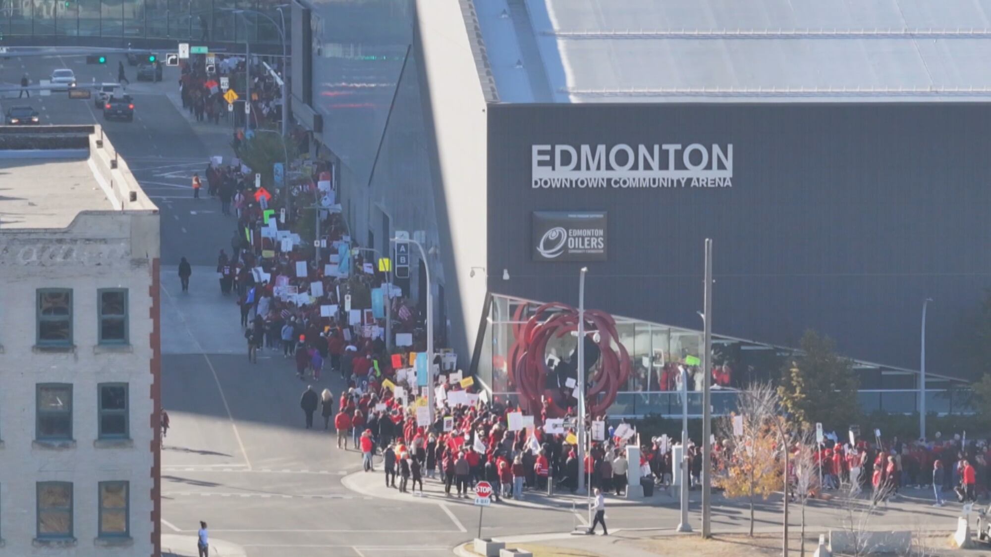 Alberta Rally Rally for Alberta teachers in downtown Edmonton on Oct. 16, 2025 – CTVNews