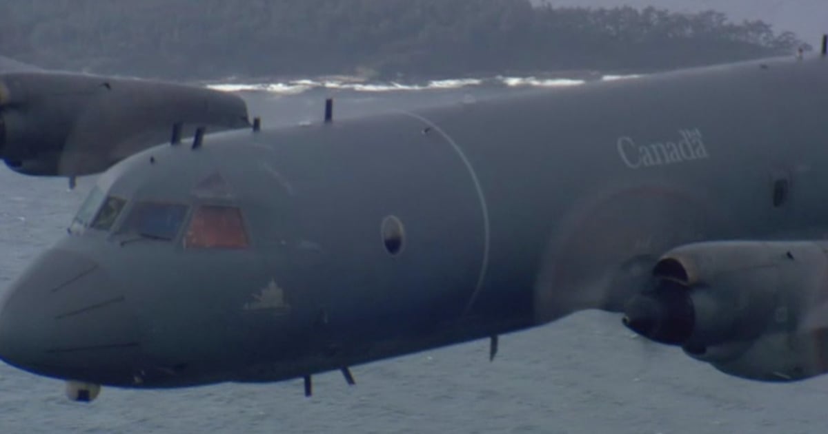 Comox Base Military plane lands at Comox air force base after experiencing ...