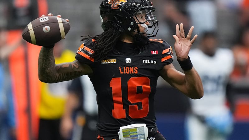 B.C. Lions to sit Rourke, start Salter vs. Winnipeg Blue Bombers