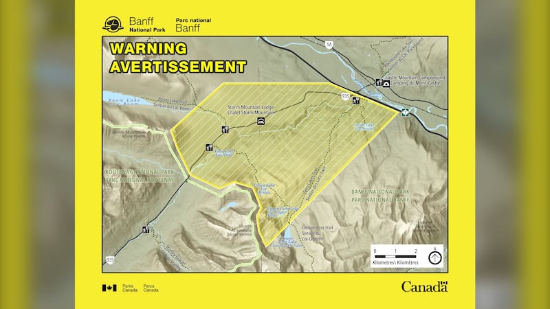 Parks Canada warning travellers after black bear approaches and follows hiker