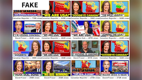 Network of YouTube channels pushing U.S. annexation and Alberta secession narrative, report finds