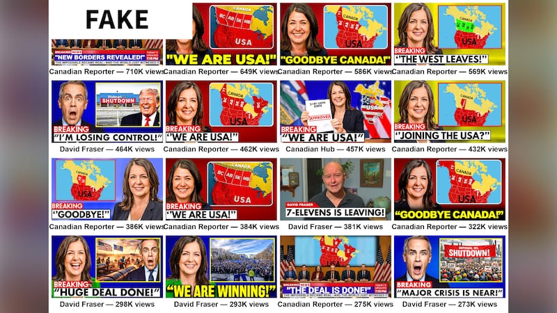 Co-ordinated network of fake YouTube channels pushing Alberta secession and U.S. annexation narrative, report finds
