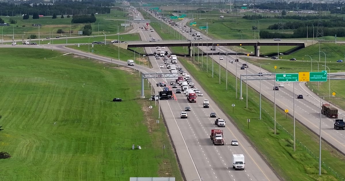 SUV heavily damaged in west-end Henday collision