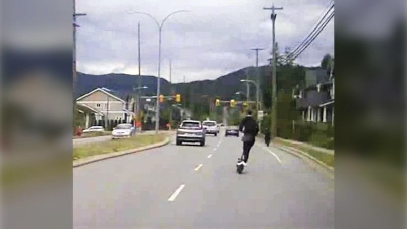 B.C. teens who ‘fled from police’ on e-scooter and e-motorcycle fined more than $700 each, RCMP say