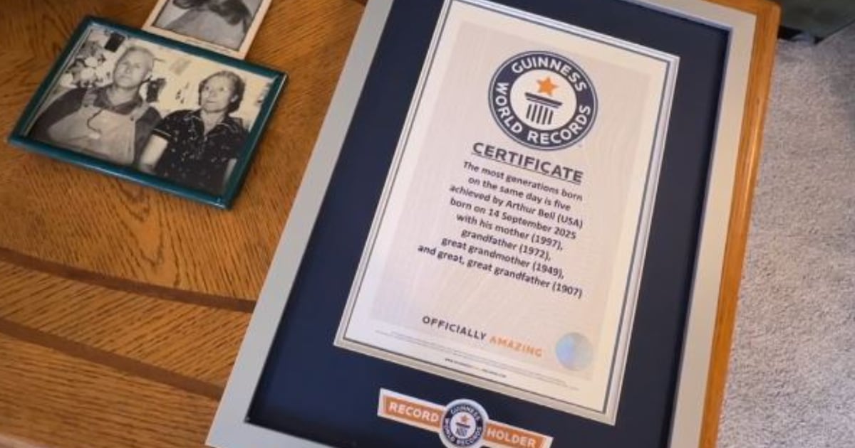 Eine Familie hat gerade einen Guinness-Weltrekord aufgestellt: Fünf ...
