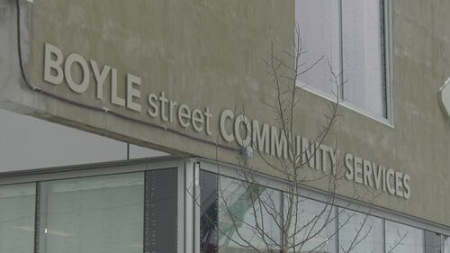 King Thunderbird Centre, or okimaw peyesew kamik by its Cree name, officially opens to replace old Boyle Street Community Services home base on Dec. 15, 2025. (Jeremy Thompson/CTV News Edmonton)