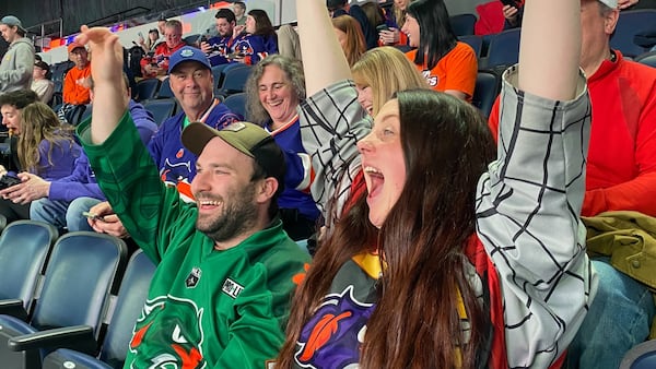 Fans cheer on the Halifax Thunderbirds at Scotiabank Centre