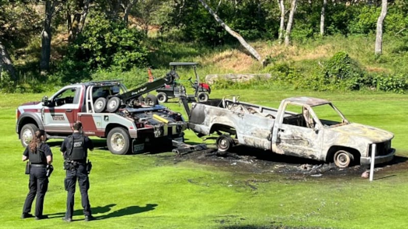 Stolen vehicle burned on Saanich, B.C., golf course: police